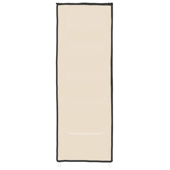 Schoenenkast 60x28x90 cm stof cr&egrave;mekleurig
