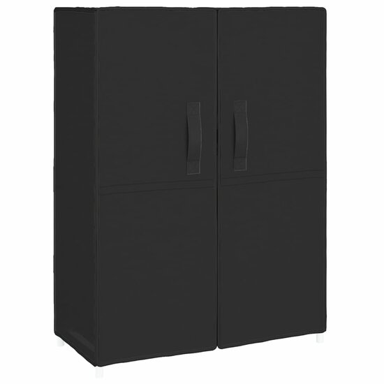 Schoenenkast 60x30x90 cm stof zwart