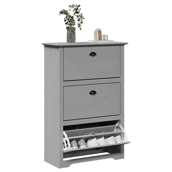 Schoenenrek Bodo 80X35X118 Cm Grijs