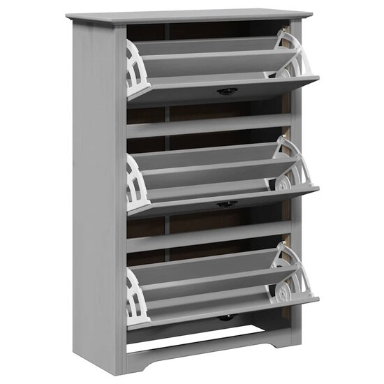 Schoenenrek Bodo 80X35X118 Cm Grijs