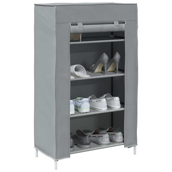 Schoenenkast 60,5X30X97 Cm Vliesvlies Grijs