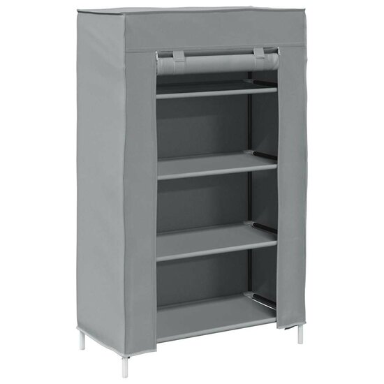 Schoenenkast 60,5X30X97 Cm Vliesvlies Grijs