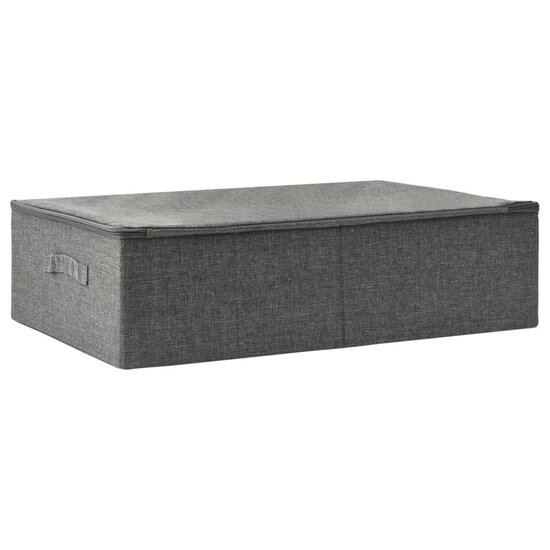 Opbergbox 70x40x18 cm stof antracietkleurig