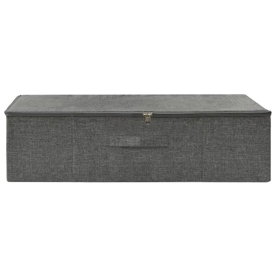 Opbergbox 70x40x18 cm stof antracietkleurig