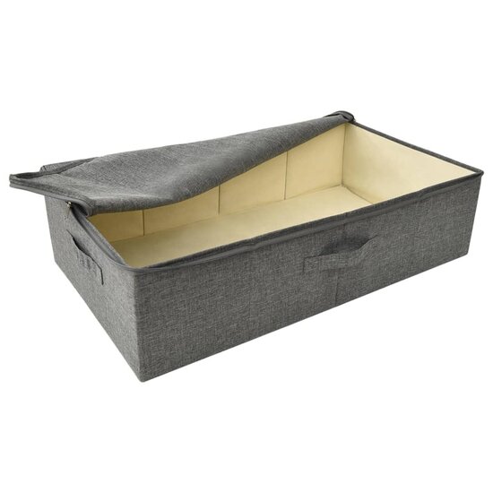 Opbergbox 70x40x18 cm stof antracietkleurig