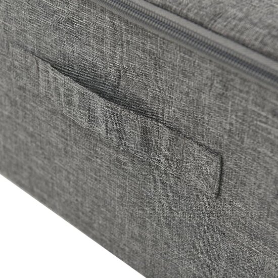 Opbergbox 70x40x18 cm stof antracietkleurig