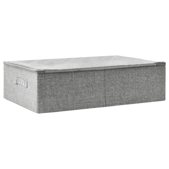 Opbergbox 70x40x18 cm stof grijs