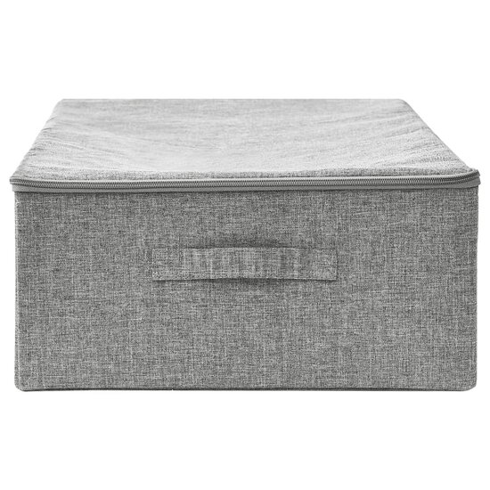 Opbergbox 70x40x18 cm stof grijs