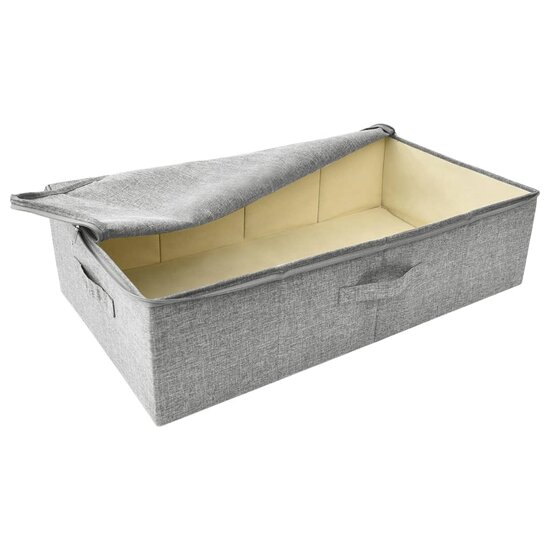Opbergbox 70x40x18 cm stof grijs