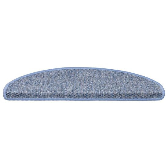 Trapmatten Zelfklevend Sisal-Look 30 65 x 21 x 4 cm Blauw