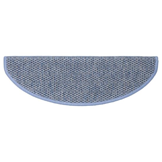 Trapmatten Zelfklevend Sisal-Look 30 65 x 21 x 4 cm Blauw