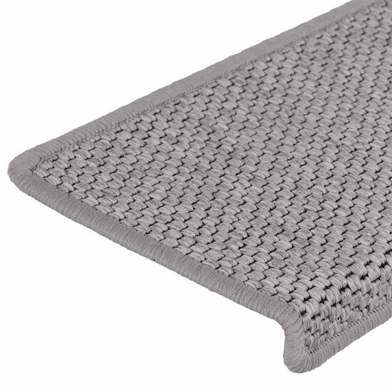 Trapmatten Zelfklevend Sisal-Look 65X21X4Cm Kleurig 30 Zilver