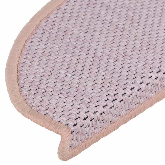 Trapmatten Zelfklevend Sisal-Look 30 65 x 21 x 4 cm Roze