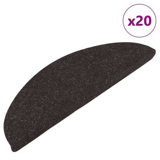 Trapmatten Zelfklevend 65X22,5X3,5 Cm 20 65 x 22.5 x 3.5 cm Zwart