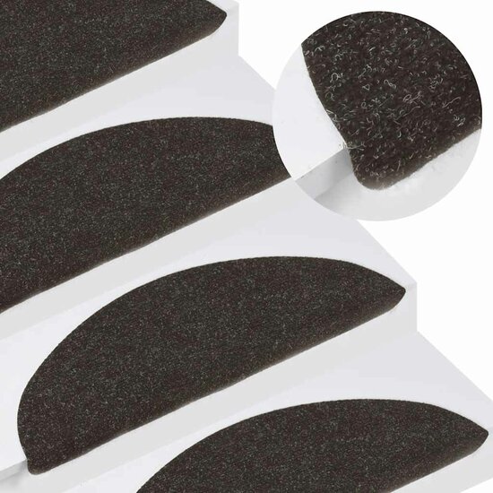 Trapmatten Zelfklevend 65X22,5X3,5 Cm 20 65 x 22.5 x 3.5 cm Zwart