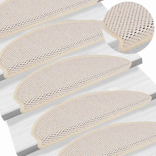 Trapmatten Zelfklevend Sisal-Look 30 65 x 21 x 4 cm berber