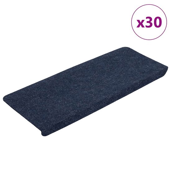 Trapmatten Zelfklevend 65X24,5X3,5 Cm 30 65 x 24.5 x 3.5 cm Blauw
