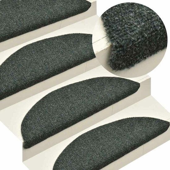 Trapmatten zelfklevend 30 st 56x17x3 cm groen