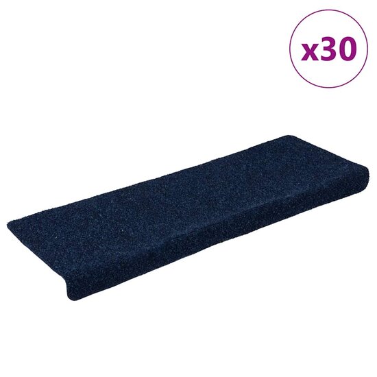 Trapmatten zelfklevend 30 st 65x21x4 cm marineblauw