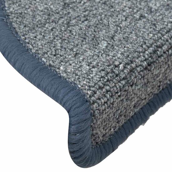 Trapmatten 30 st 56x17x3 cm lichtgrijs en blauw