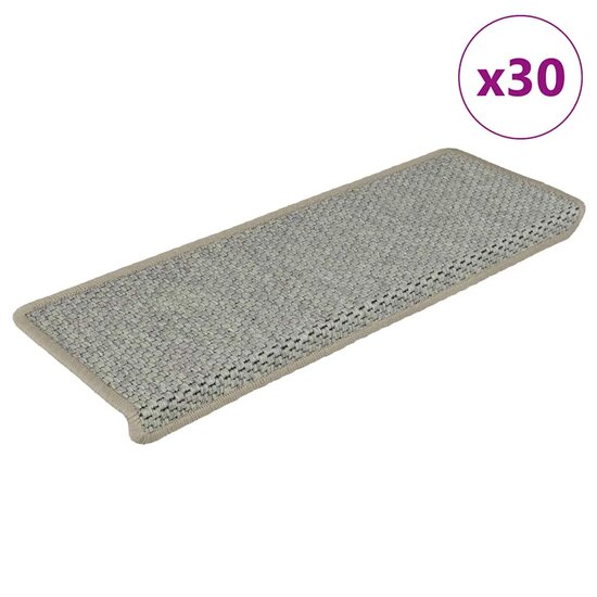 Trapmatten zelfklevend Sisal-Look 30 st 65x21x4 cm groen