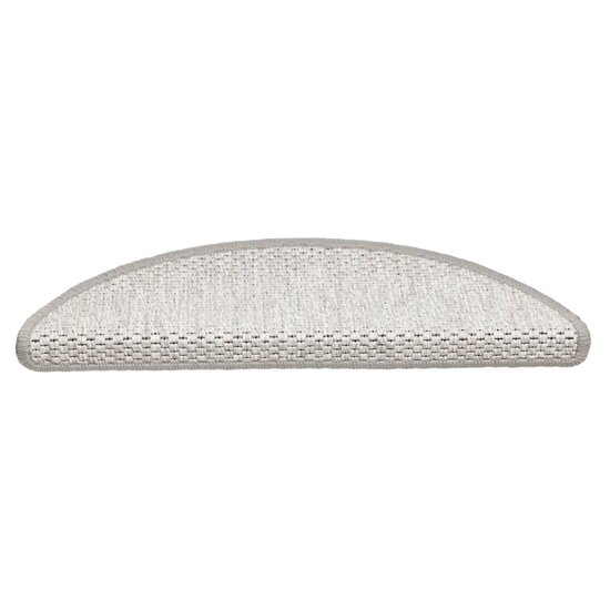Trapmatten zelfklevend Sisal-Look 30 st 56x17x3 cm Platina