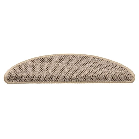 Trapmatten zelfklevend Sisal-Look 30 st 56x17x3 cm donkerbeige