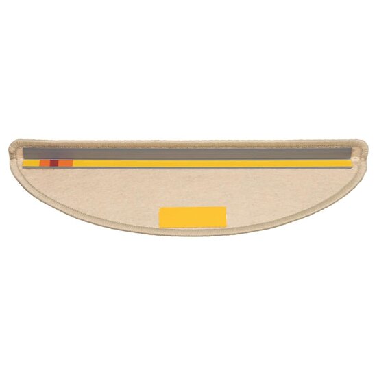 Trapmatten zelfklevend Sisal-Look 30 st 56x17x3 cm donkerbeige