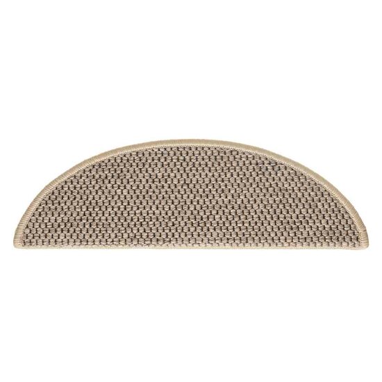 Trapmatten zelfklevend Sisal-Look 30 st 56x17x3 cm donkerbeige