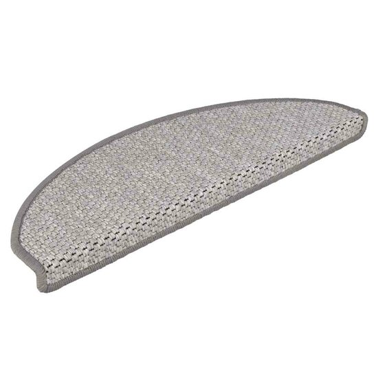 Trapmatten zelfklevend Sisal-Look 30 st 65x21x4 cm Platina