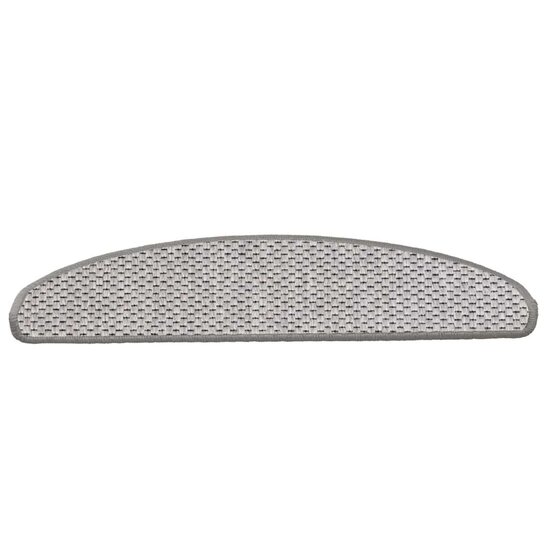 Trapmatten zelfklevend Sisal-Look 30 st 65x21x4 cm Platina