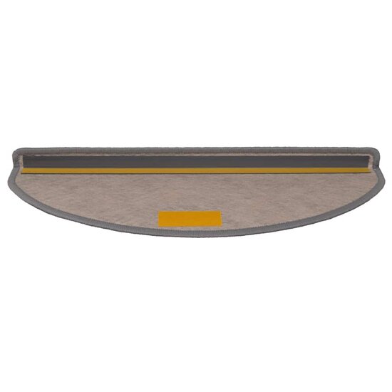 Trapmatten zelfklevend Sisal-Look 30 st 65x21x4 cm Platina