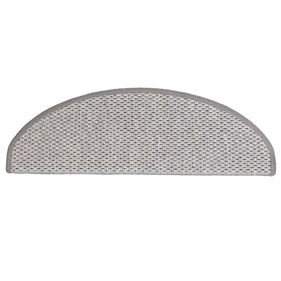Trapmatten zelfklevend Sisal-Look 30 st 65x21x4 cm Platina