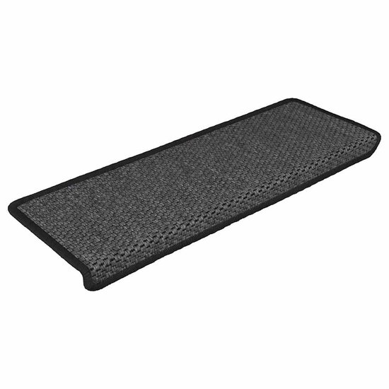 Trapmatten zelfklevend Sisal-Look 30 st 65x21x4 cm antraciet