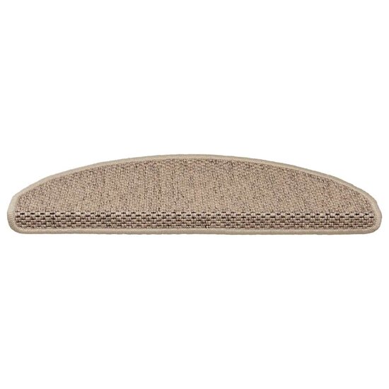 Trapmatten zelfklevend Sisal-Look 30 st 65x21x4 cm zand