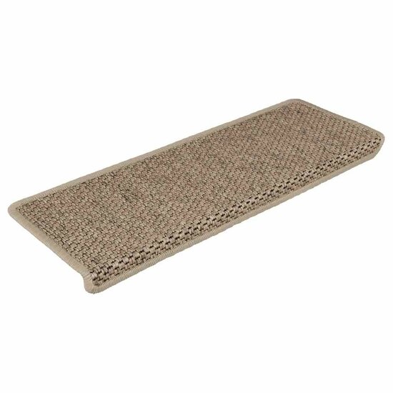 Trapmatten zelfklevend 30 st sisal-look 65x21x4 cm zandkleurig