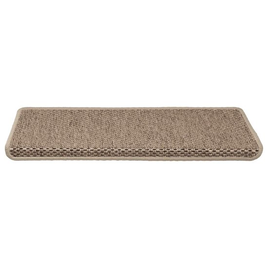 Trapmatten zelfklevend 30 st sisal-look 65x21x4 cm zandkleurig