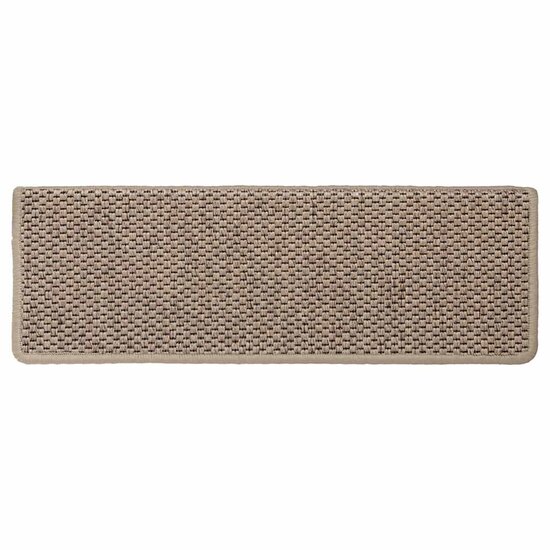 Trapmatten zelfklevend 30 st sisal-look 65x21x4 cm zandkleurig