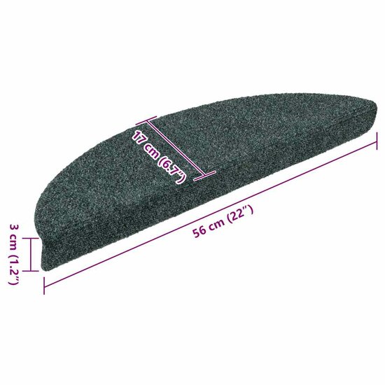 Trapmatten zelfklevend 20 st 56x17x3 cm groen