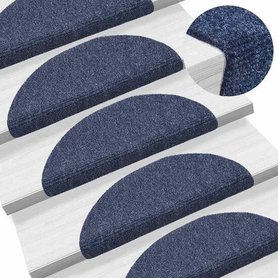 Trapmatten zelfklevend 30 st 56x17x3 cm blauw