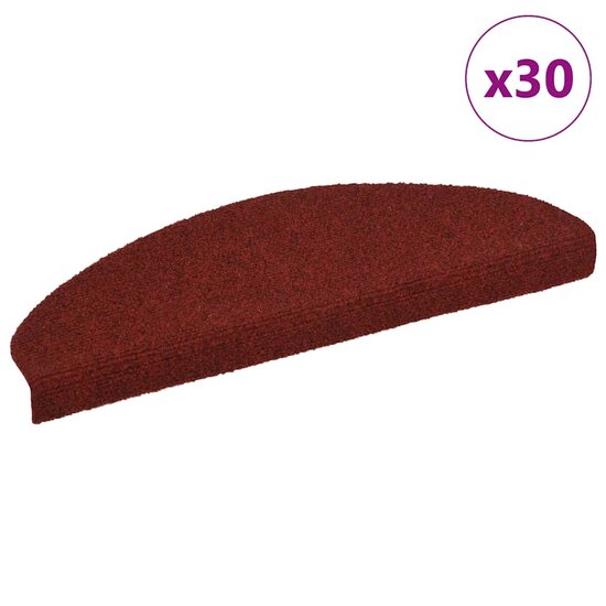 Trapmatten zelfklevend 30 st 65x21x4 cm rood