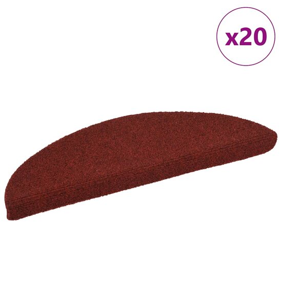 Trapmatten Zelfklevend 20 st 56x17x3 cm rood