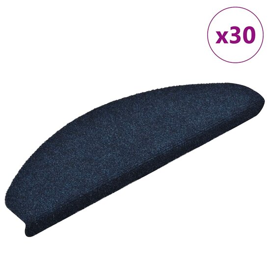 Trapmatten zelfklevend 30 st 65x21x4 cm marineblauw