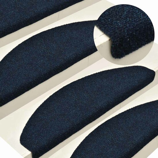 Trapmatten zelfklevend 30 st 65x21x4 cm marineblauw