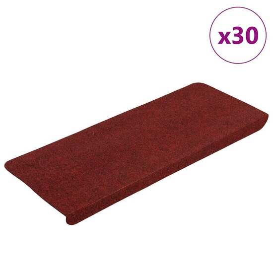 Trapmatten zelfklevend 30 st 65x24,5x3,5 cm rood