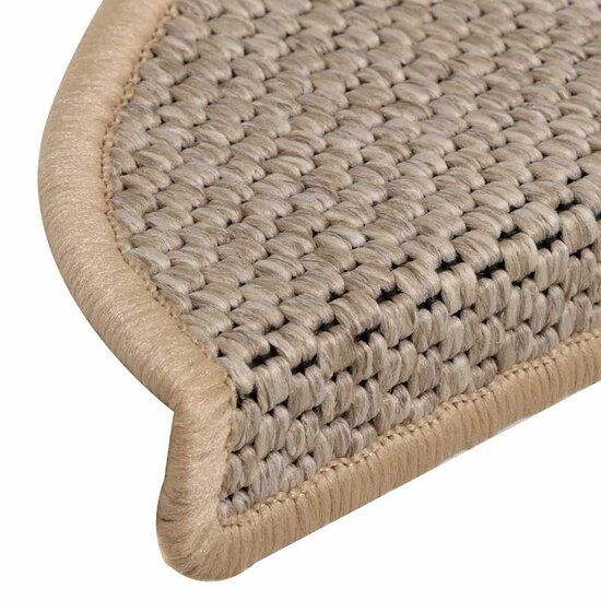 Trapmatten Zelfklevend Sisal-Look 30 56 x 17 x 3 cm Lichtbeige