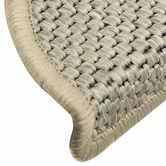 Trapmatten Zelfklevend Sisal-Look 30 56 x 17 x 3 cm Lichtgroen
