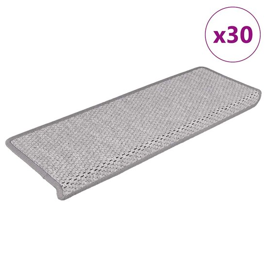 Trapmatten Zelfklevend Sisal-Look 65X21X4 Cm 30 platina