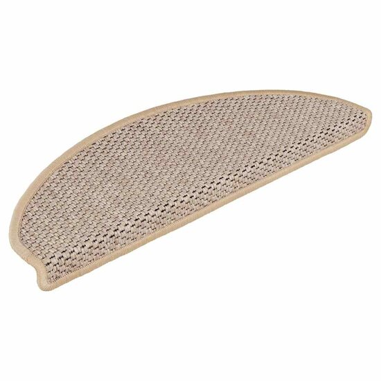 Trapmatten Sisal-Look Zelfklevend 30 65 x 21 x 4 cm Lichtbeige
