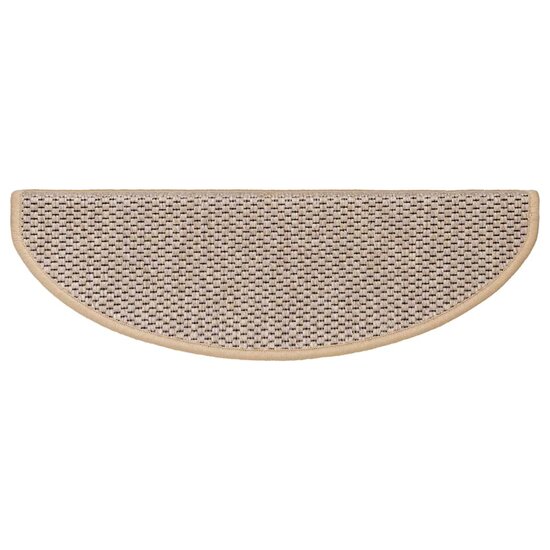 Trapmatten Sisal-Look Zelfklevend 30 65 x 21 x 4 cm Lichtbeige